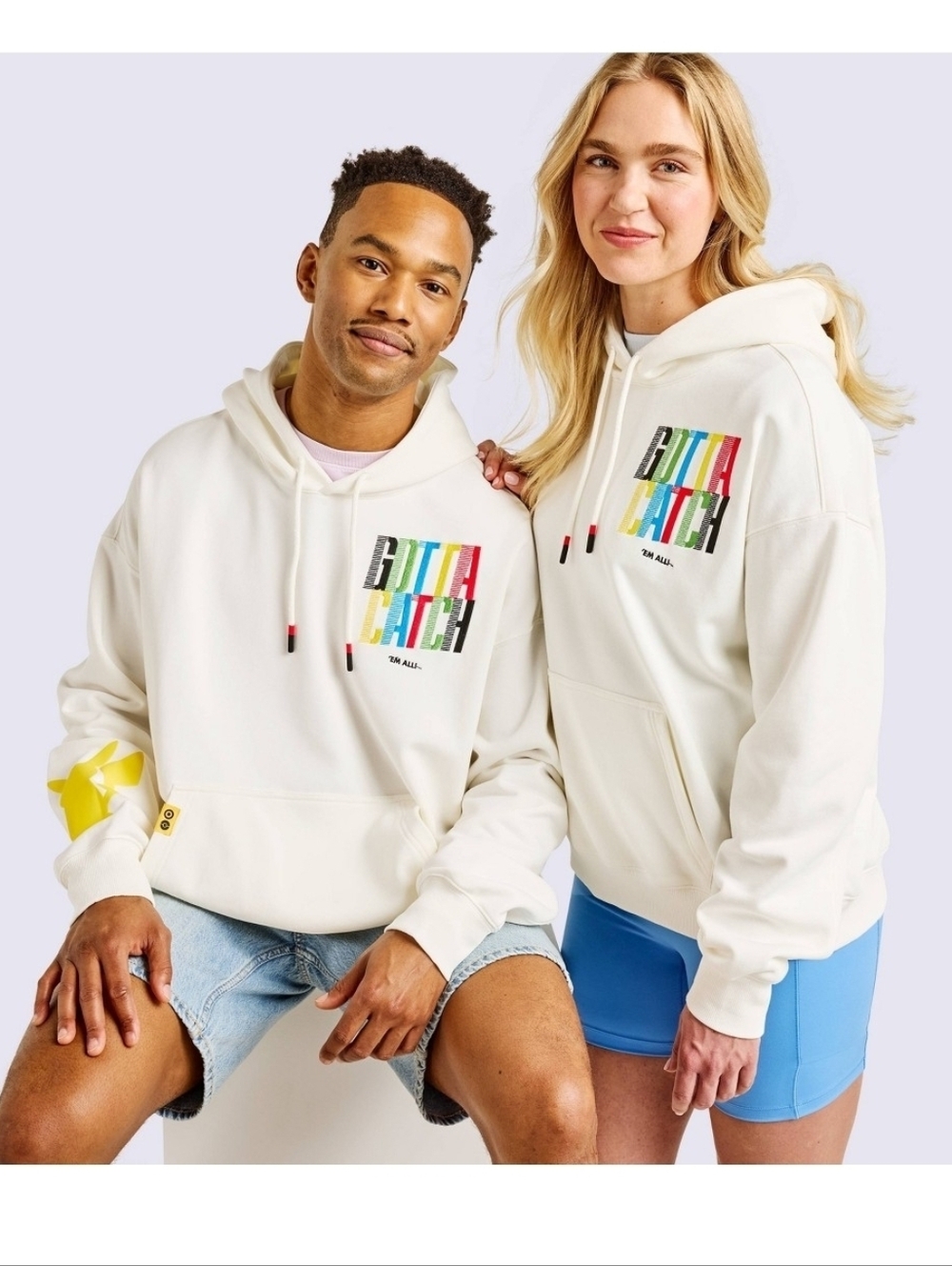 Pokemon x Target Gotta Catch Em All White And Color Hooded Sweatershirt Pikachu